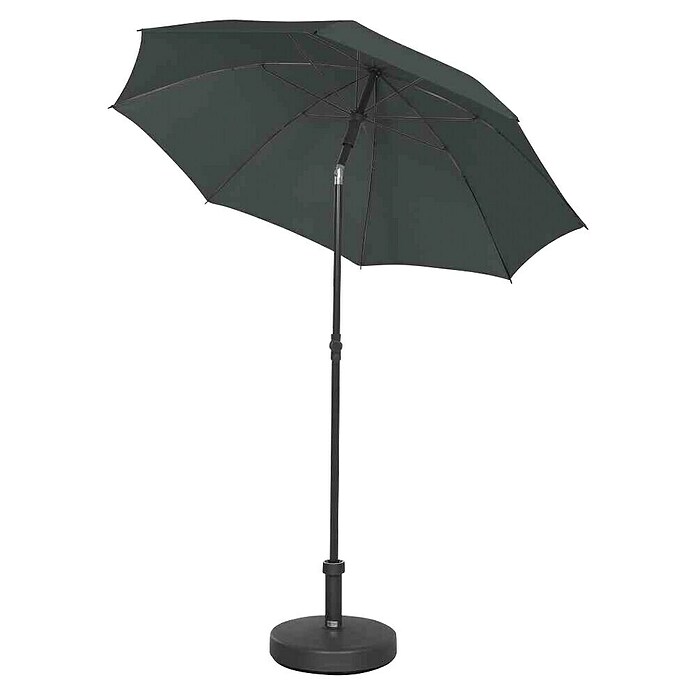 Siena Garden Marktschirm rund City Push (Anthrazit, Durchmesser Bespannung: 180 cm) | BAUHAUS