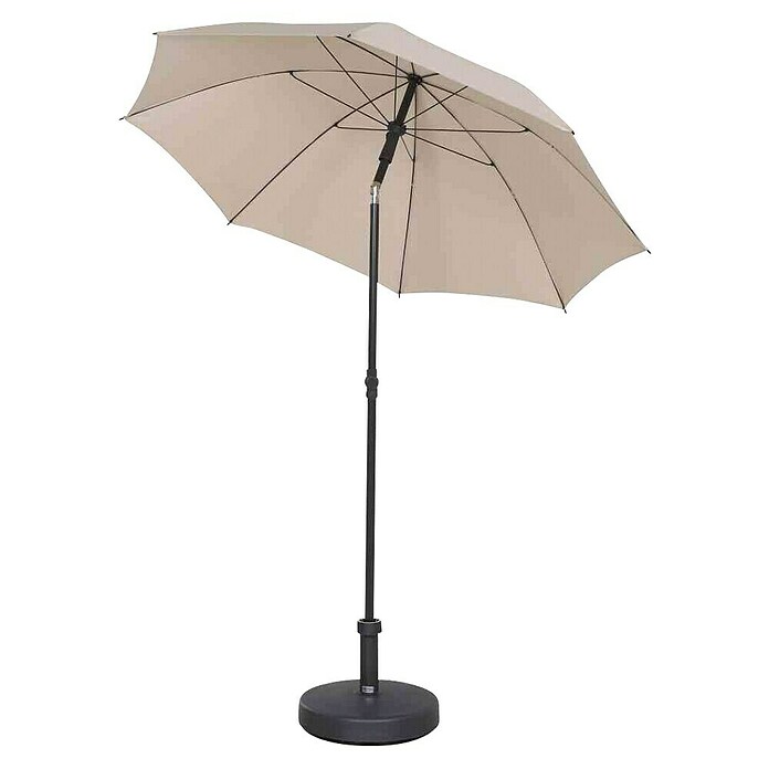 Siena Garden Marktschirm rund City Push (Natur, Durchmesser Bespannung: 180 cm) | BAUHAUS