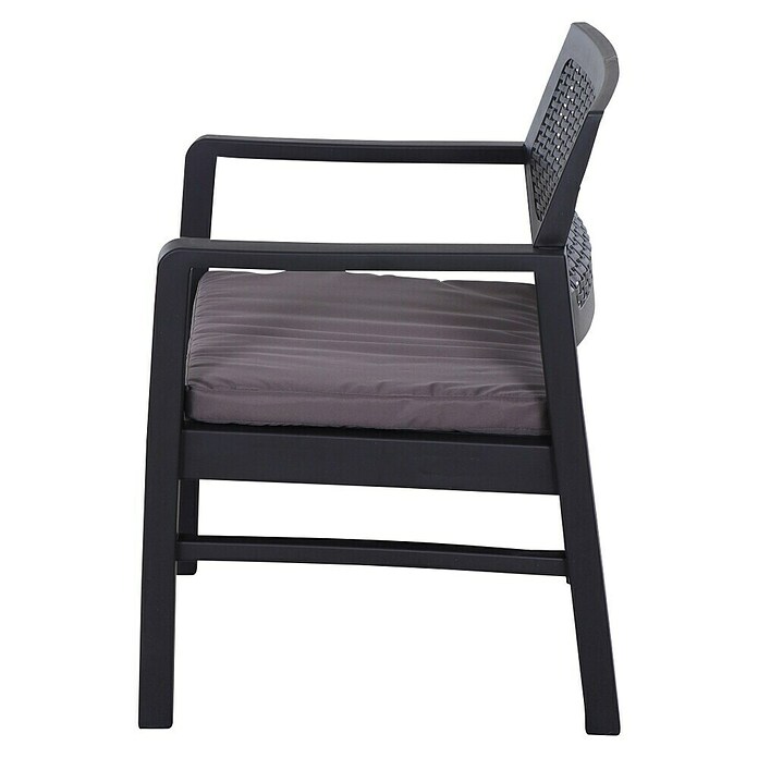 Progarden Gartenmöbel-Set Kraka (3 -tlg., 100% Polyester, 100% Polypropylen, Anthrazit) | BAUHAUS