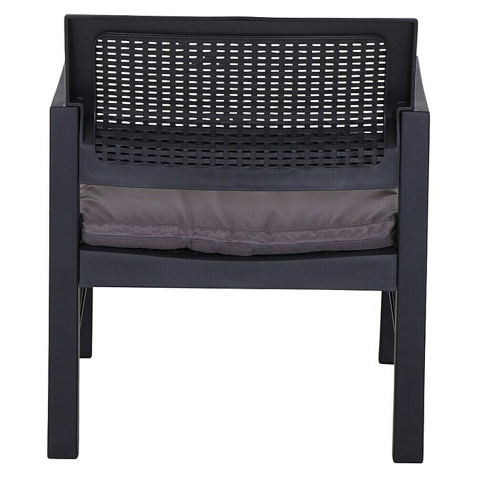 Progarden Gartenmöbel-Set Kraka (3 -tlg., 100% Polyester, 100% Polypropylen, Anthrazit) | BAUHAUS