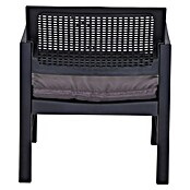 Progarden Gartenmöbel-Set Kraka (3 -tlg., 100% Polyester, 100% Polypropylen, Anthrazit) | BAUHAUS