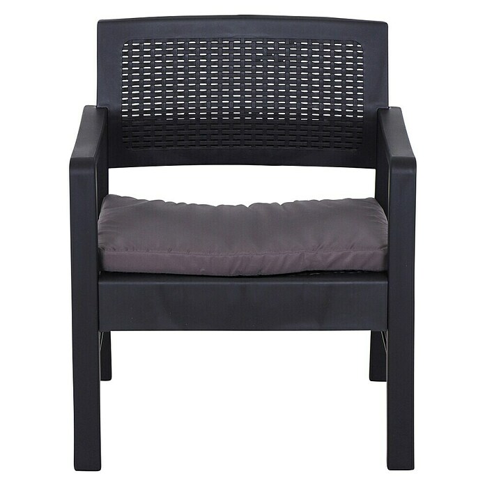 Progarden Gartenmöbel-Set Kraka (3 -tlg., 100% Polyester, 100% Polypropylen, Anthrazit) | BAUHAUS