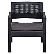 Progarden Gartenmöbel-Set Kraka (3 -tlg., 100% Polyester, 100% Polypropylen, Anthrazit) | BAUHAUS
