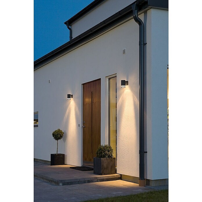 Konstsmide Wandlamp Modena Single (35 W, l x b x h: 14,5 x 8,5 x 13 cm, Zwart, GU10) | BAUHAUS