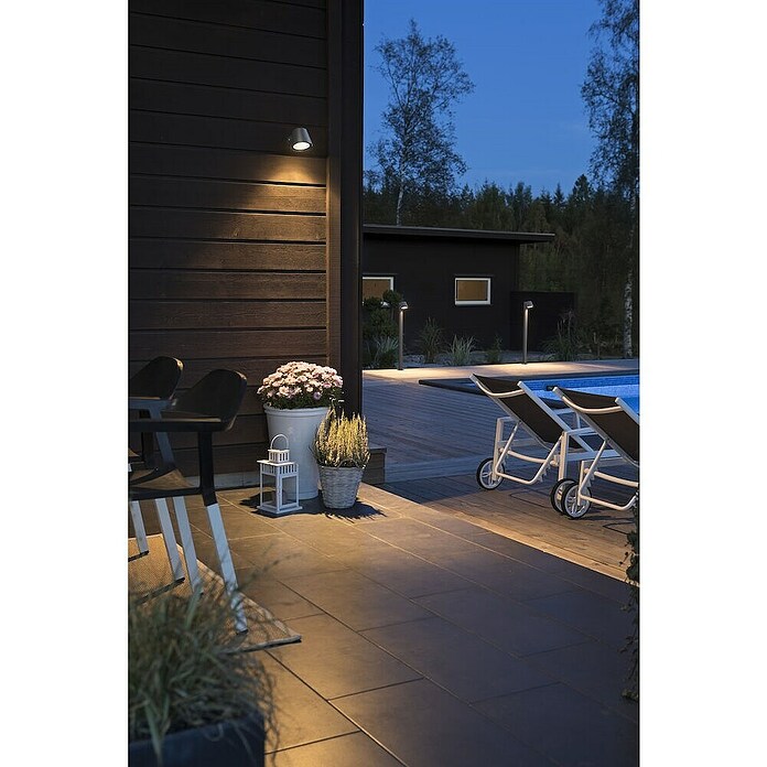 Konstsmide Wandlamp voor buiten Trieste (35 W, Grijs, GU10) | BAUHAUS