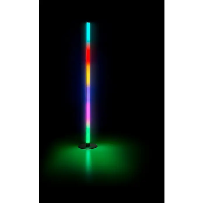 Trio Lighting Lámpara de pie LED Tendo - 11 W, Altura: 115 cm, Negro, RGBW - Lámpara de pie LED colorida.