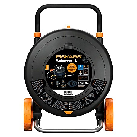 Fiskars Schlauchtrommel L Comfort (Schlauchlänge: 30 m)