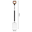 Fiskars Xact Spatengabel (Arbeitsbreite: 18,5 cm, Anzahl Zinken: 4, Langstiel) | BAUHAUS