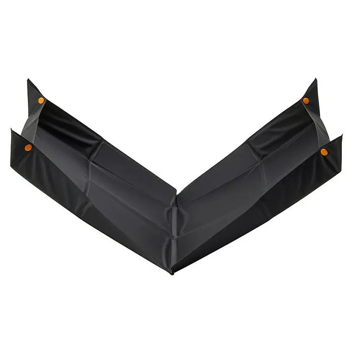 Fiskars Pflanzmatte - 96,8 x 57,8 cm - Die stilvolle, schwarze, faltbare Umkleidekabine mit orangen Knöpfen, ideal für unterwegs. Praktisch und leicht verstaubar.