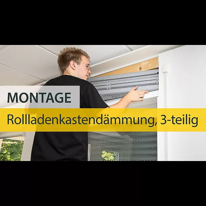 Schellenberg Rollladenkasten-Dämmmatte1.000 x 280 x 13 mm, 3 -tlg. - Einbau Rollladenkastendämmung, 3-teilig