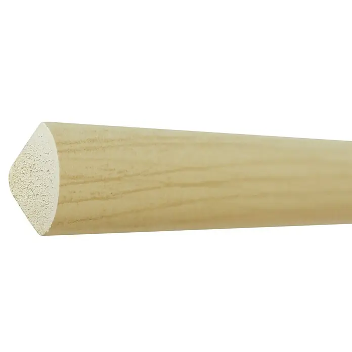 Döllken Viertelstab - 200 cm x 12 mm x 12 mm, Kunststoff, Ahorn - Holzleiste mit Viertelkreisprofil für Innenausbau und Dekoration, naturbelassen und vielseitig einsetzbar.