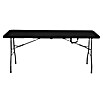 Mesa de jardín Alan (L x An x Al: 180 x 75 x 74 cm, Acero/HDPE, Negro) | BAUHAUS