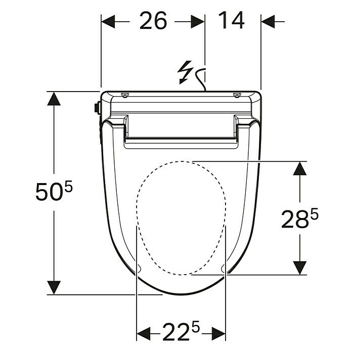 Geberit Dusch-WC-Sitz AquaClean 4000Weiß Unknown