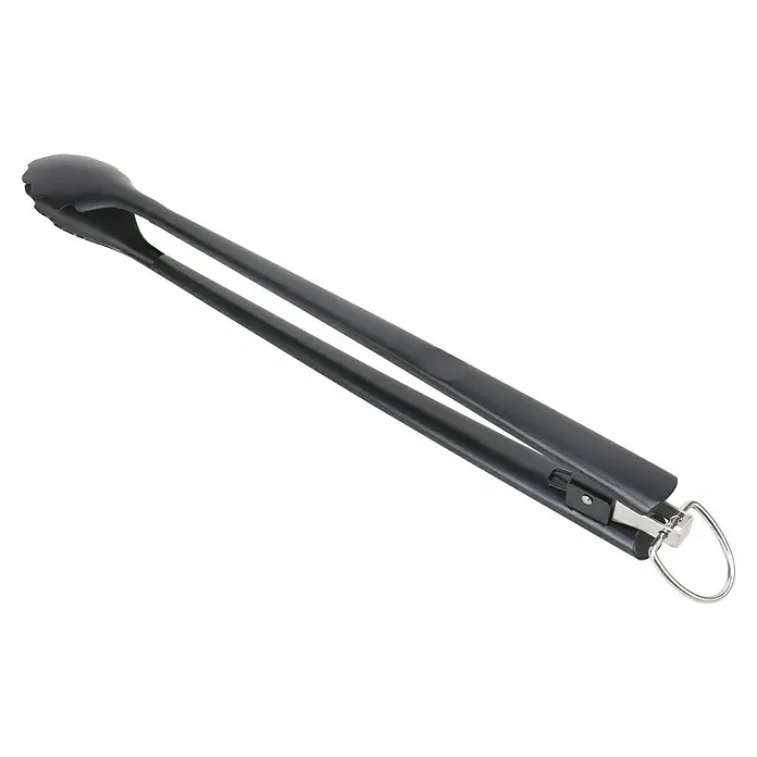 Kingstone Grillzange - Länge: 45,4 cm - Grillzange in Schwarz. Die Grillzange ist aus robustem Material gefertigt und verfügt über einen praktischen Aufhängering.