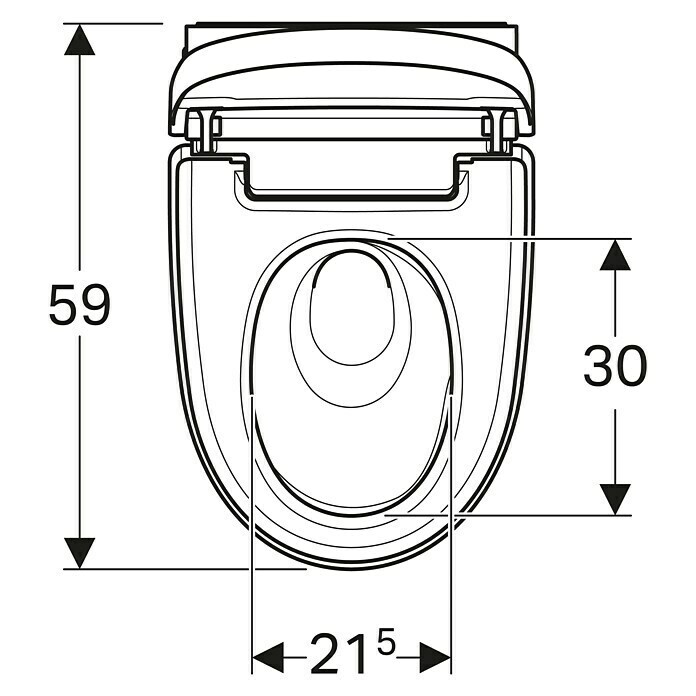 Geberit Wand-Dusch-WC-Set AquaClean Mera ClassicSpülrandlos, Mit schmutzabweisender Glasur, Spülform: Tief, WC Abgang: Waagerecht, Weiß Unknown