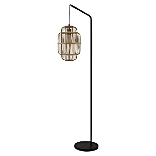 Searchlight Vloerlamp Java Bamboe (60 W, Hoogte: 160 cm, Zwart, E27, 28 cm)