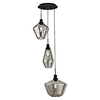 Searchlight Led-hanglamp Mia 3-lichts (Black Metal, 51 x 150 cm)
