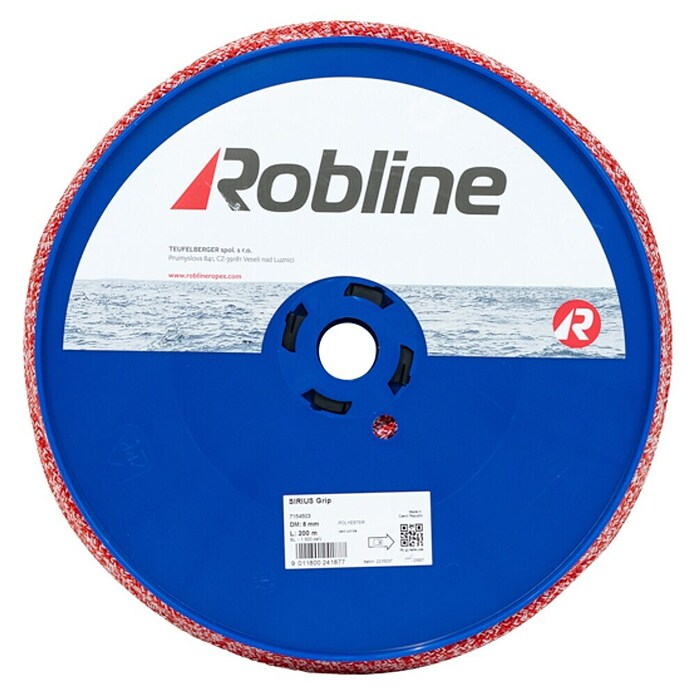 Robline Soga Sirius Grip (Poliéster, Rojo/Blanco, 8 mm) | BAUHAUS