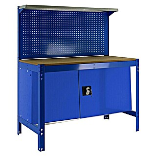 Simonrack Simonwork Banco de trabajo BT3 Cabinet (L x An x Al: 61 x 121 x 144,5 cm, Azul, Capacidad de carga: 750 kg)