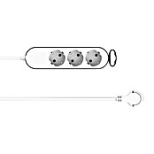 UniTEC Steckdosenleiste Greenline (3-fach, Weiß/anthrazit, Kabellänge: 1,8 m, Mit Schalter) | BAUHAUS