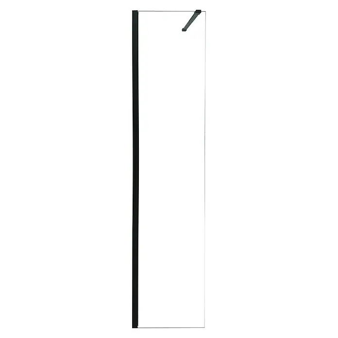 Camargue Mampara de ducha fija Berlin - An x Al: 70 x 200 cm, Negro - Mampara de ducha con marco negro y barra de estabilización. Esta mampara ofrece un aspecto moderno para cualquier baño.