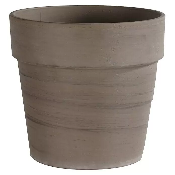 Pflanztopf CalimaAußenmaß (Ø x H): 19 x 18 cm, Naturmaterialien, Basalt