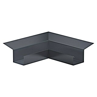 Sarei Piccolo Kastenrinnenwinkel (Nennweite: 70 mm, Innenecke, Aluminium, Anthrazit)