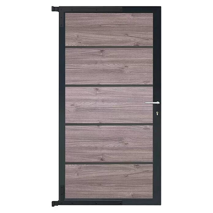 T & J Gartentor Farö90 x 175 cm, Esche / Anthrazit