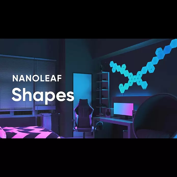 Nanoleaf Erweiterungskit Shapes Hexagons 3 Panels3 Stk., Weiß, RGBW, Hexagons, Smart Home-fähig: Ja - Nanoleaf Shapes: Discover Limitless Lighting