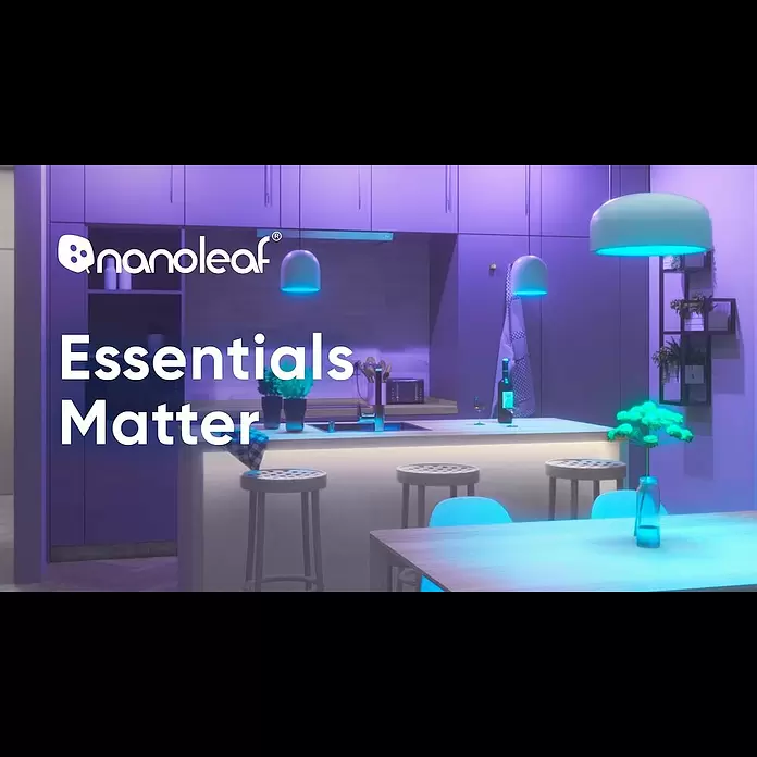 Nanoleaf Smart-LED-Lampen Set Essential E27 - E27, Dimmbarkeit: Dimmbar, RGBW, 806 lm, 9 W, 1 Stk. - Essentials Matter Line | Nanoleaf