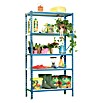 Simonrack Metall-Schwerlastregal (L x B x H: 90 x 50 x 180 cm, Traglast: 180 kg/Boden, Anzahl Böden: 5 Stk., Stecken, Blau/Weiß)
