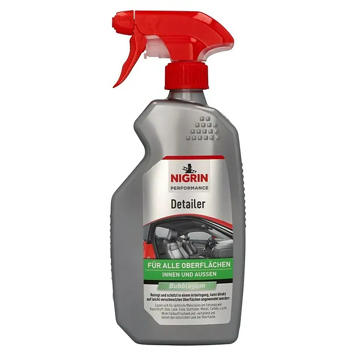 Nigrin Performance Detailer - 500 ml - Nigrin Performance Detailer für die Reinigung und den Schutz von Fahrzeugoberflächen, innen und außen, mit Bubblegum-Duft.