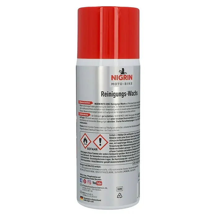 Pulitore Tecnico Per Moto Nigrin 1L - Gel Intensivo Per Pulizia Totale Di Bike, Quad, ATV