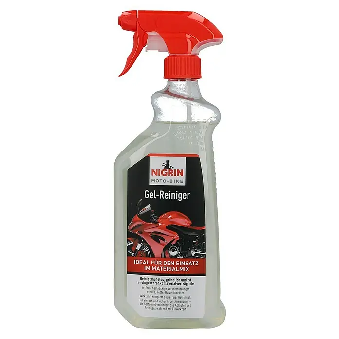Nigrin Moto-Bike Motorrad-Reiniger - 750 ml - Produktbild von Nigrin Moto-Bike Gel-Reiniger, ideal für die Reinigung von Motorrädern und deren Materialmix.