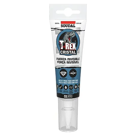 Soudal  Pegamento adhesivo T-Rex Cristal