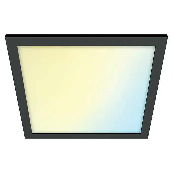 Philips Wiz LED-Panel Tunable White Slim Design - 36 W, L x B x H: 60 x 60 x 4,2 cm, Schwarz, Kaltweiß - LED-Deckenleuchte mit modernem Design. Die quadratische Form und der Rahmen in Anthrazit machen diese Lampe zu einem Hingucker.