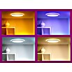 Philips Wiz Plafón LED redondo inteligente Superslim (22 W, Ø x Al: 42 x 4,3 cm, Negro, RGBW) | BAUHAUS
