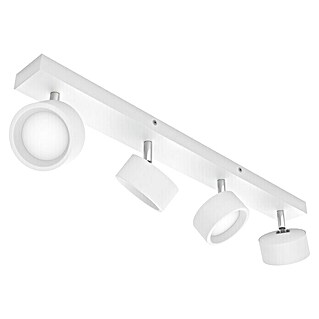 Philips Regleta LED Bracia (22 W, L x An x Al: 60 x 8 x 12,5 cm, Blanco, Blanco cálido, 4 ud.)