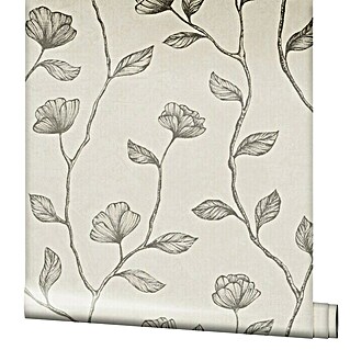 Marburg GZSZ Vliestapete Blumenranke (Beige/Gold, Floral, 10,05 x 0,53 m)