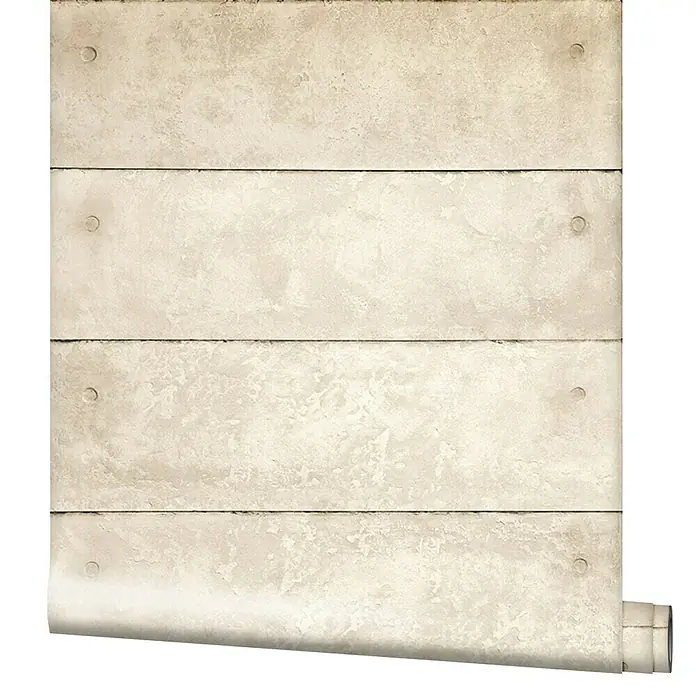 Marburg GZSZ Vliestapete - Beige, Betonoptik, 10,05 x 0,53 m - Beton-Optik Tapete mit horizontalen Paneelen und authentischer Textur, perfekt für moderne Innenräume.