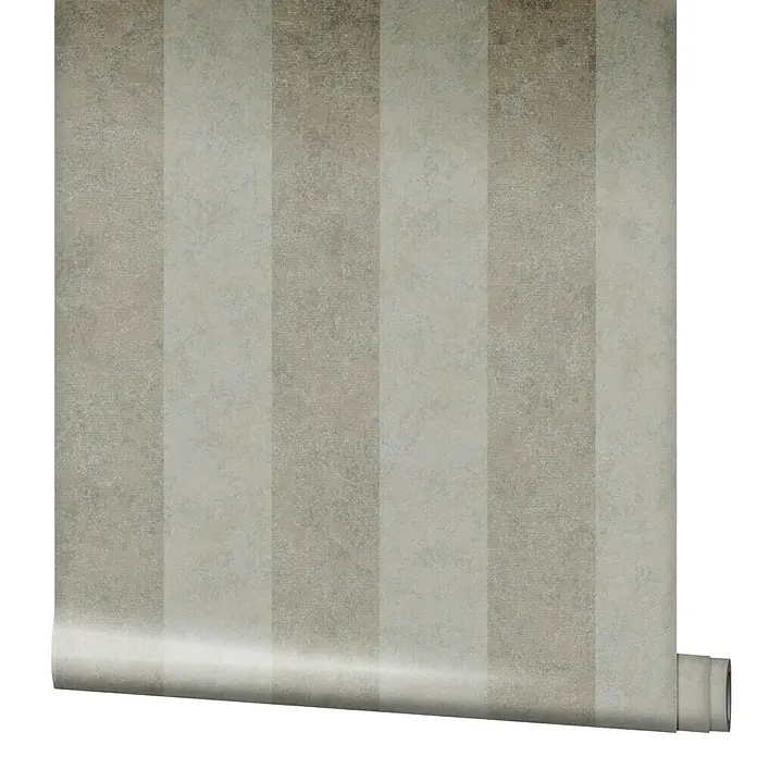 Marburg GZSZ Vliestapete - Braun, Streifen, 10,05 x 0,53 m - Eine Rolle gestreifte Tapete in neutralen Farben, perfekt um jedem Raum eine elegante und stilvolle Note zu verleihen.