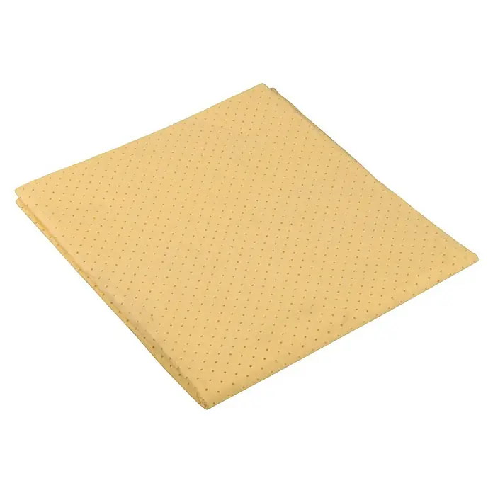 Nigrin Schnelltrockentuch - 54 x 40 cm - Gelbes, perforiertes Reinigungstuch, ideal für streifenfreie Sauberkeit und schnelles Trocknen von Oberflächen.