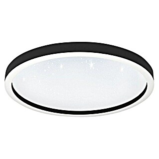 Eglo Smart-LED-Deckenleuchte rund Montemorelos-Z (Ø x H: 57 x 7 cm, 34,5 W, RGBW, Schwarz)