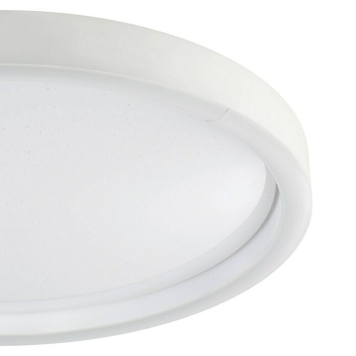 Eglo Smart-LED-Deckenleuchte rund Montemorelos-Z (Ø x H: 42 x 5 cm, 17,8 W, RGBW, Weiß) | BAUHAUS