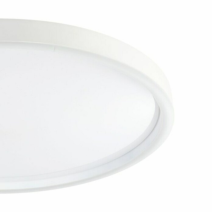 Eglo Smart-LED-Deckenleuchte rund Montemorelos-Z (Ø x H: 57 x 7 cm, 34,5 W, RGBW, Weiß) | BAUHAUS