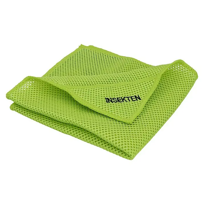 Nigrin Performance Mikrofasertuch Insekten - 40 x 40 cm, Hellgrün - Grünes Insektennetz mit „INSEKTEN“-Aufdruck, ideal zum Schutz vor lästigen Insekten.