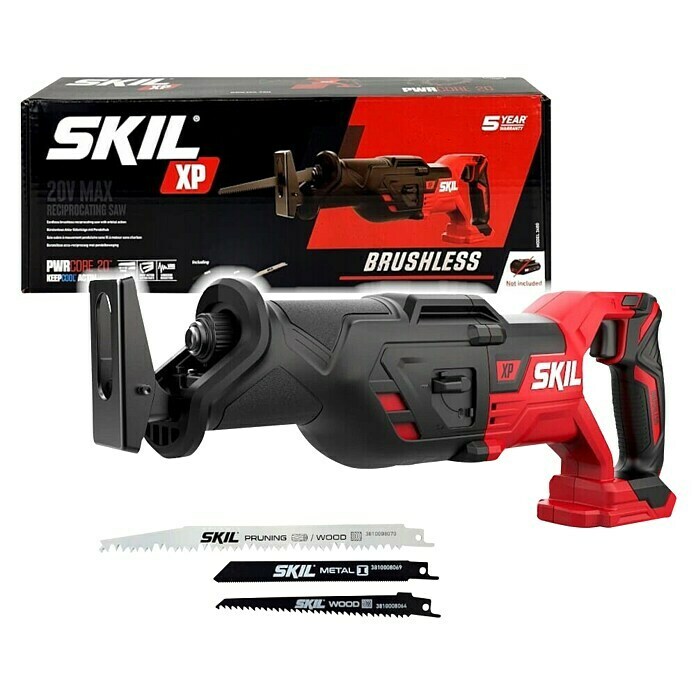 Skil PWRCore 20V Accureciprozaag 3480 CB (20 V, 3.000 tpm, Werklamp) | BAUHAUS