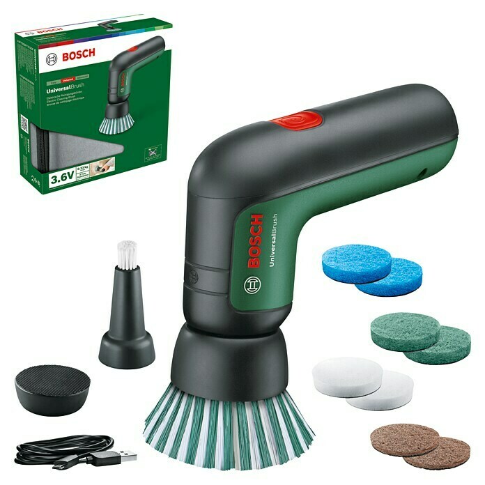 Bosch Akku-Reinigungsbürste UniversalBrush (14 -tlg., 3,6 V, 2 Ah) | BAUHAUS