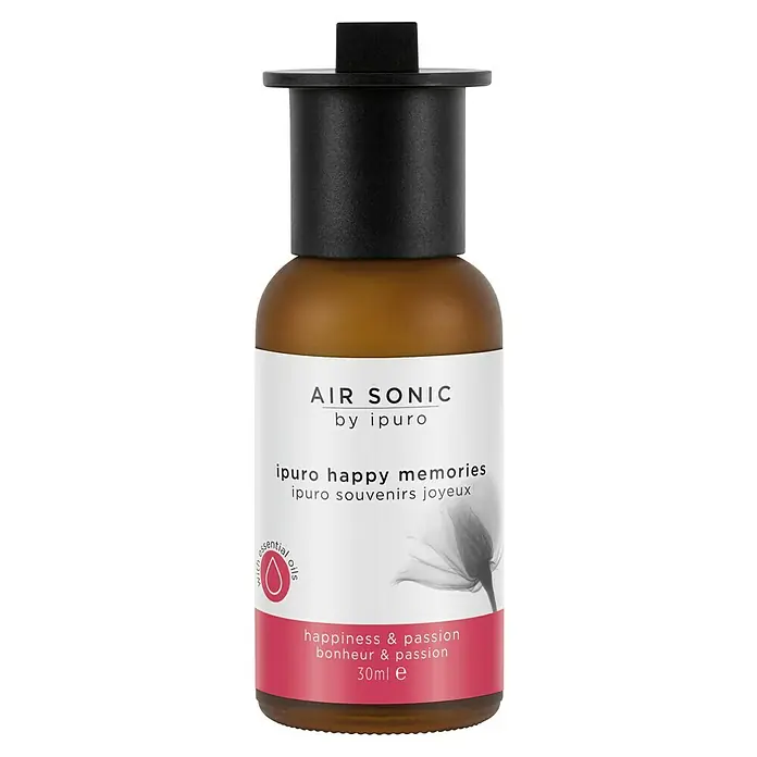 Ipuro Air Sonic Duftöl - Happy Memories, 30 ml - Ein Flakon "Air Sonic by Ipuro" Duftöl "Happy Memories". Das Produkt verspricht Glück und Leidenschaft mit 30ml ätherischen Ölen.
