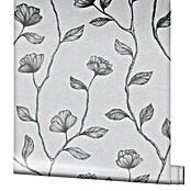 Marburg GZSZ Vliestapete Blumenranke (Grau/Silber, Floral, 10,05 x 0,53 m) | BAUHAUS